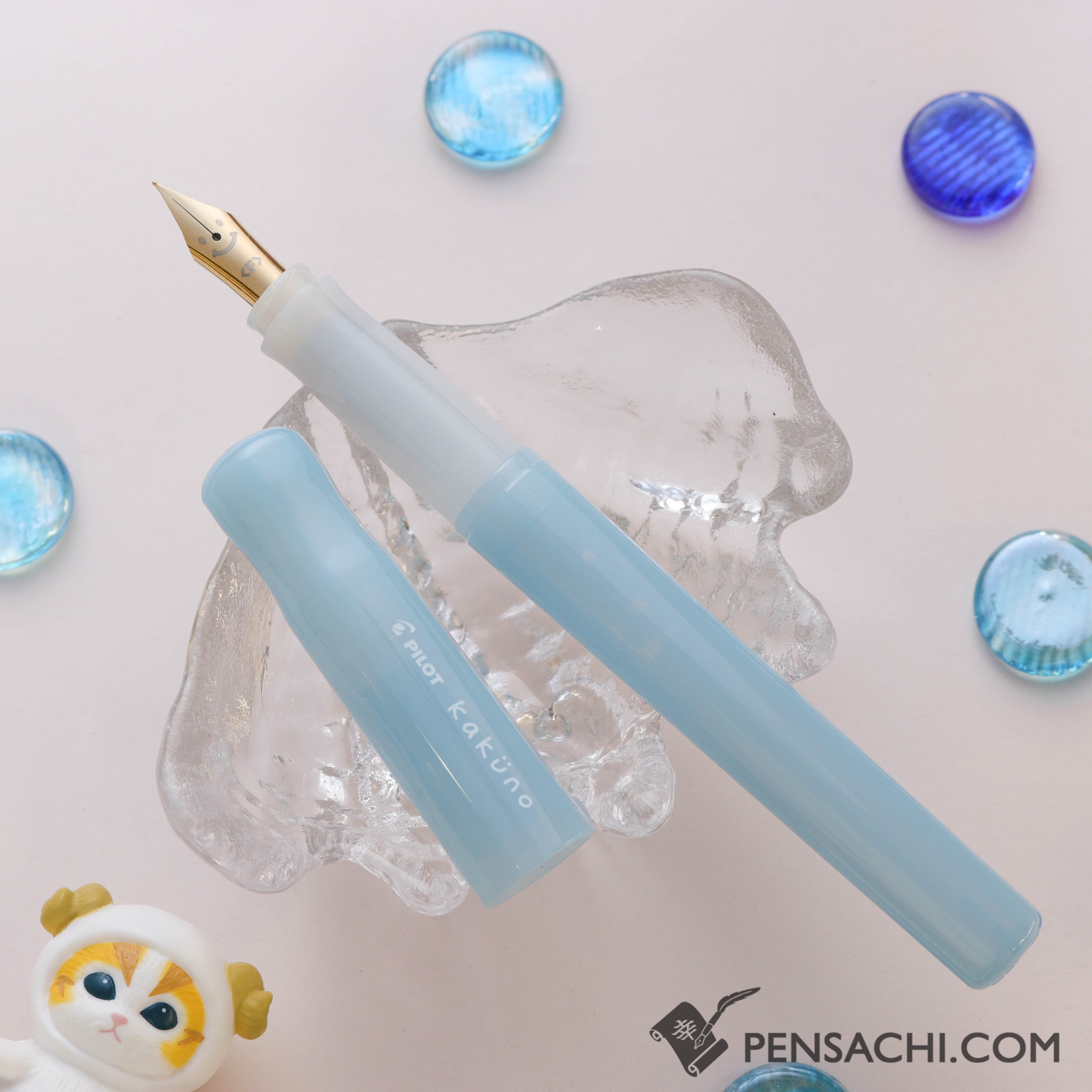 PILOT Kakuno Fountain Pen - Drowsy Light Blue | PenSachi - Japan
