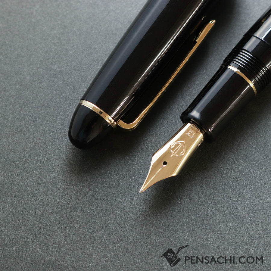 SAILOR 1911 Large (Full size) Special Nib Naginata Togi Fountain Pen - Black Gold - PenSachi Japanese Limited Fountain Pen