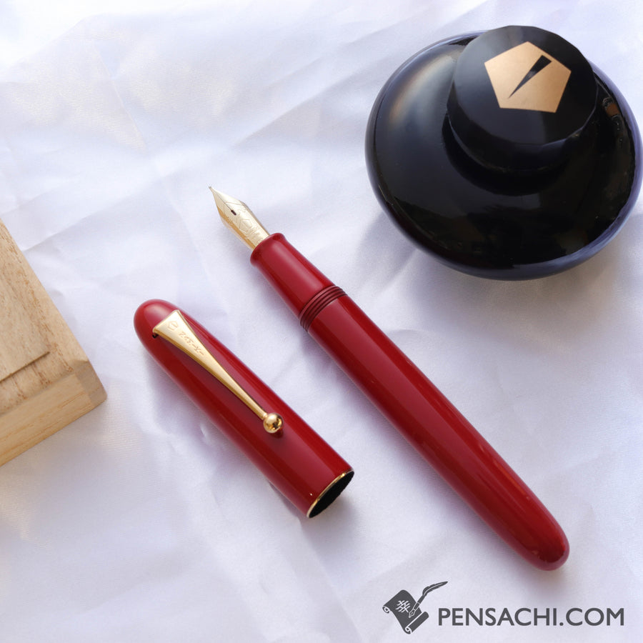 Namiki Urushi Lacquer Vermilion No.20 18kt Gold nib Fountain Pen - PenSachi Japanese Limited Fountain Pen