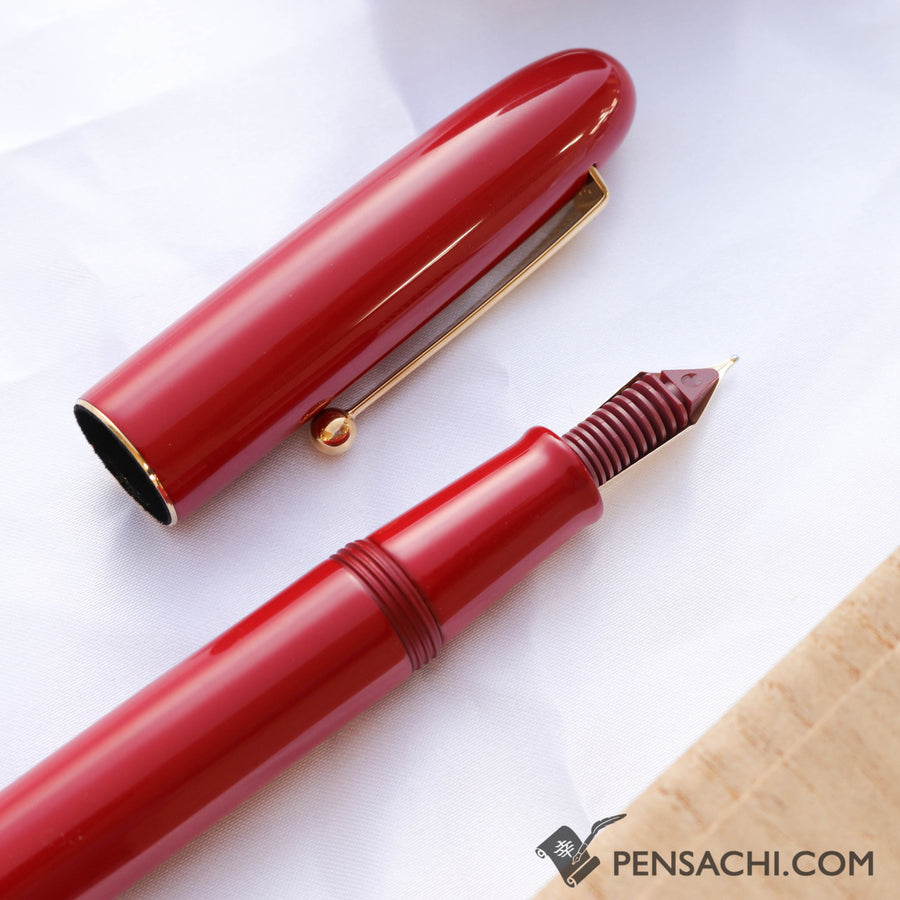Namiki Urushi Lacquer Vermilion No.20 18kt Gold nib Fountain Pen - PenSachi Japanese Limited Fountain Pen
