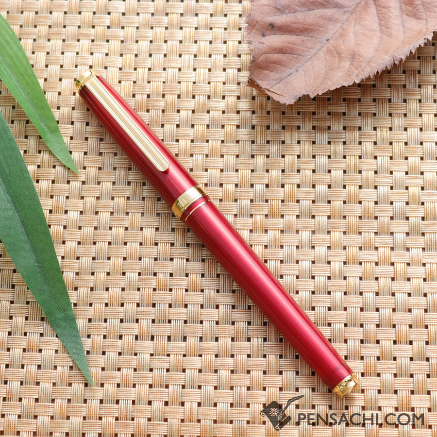 PLATINUM Biso Fountain Pen - Flame Red - PenSachi Japanese Limited Fountain Pen