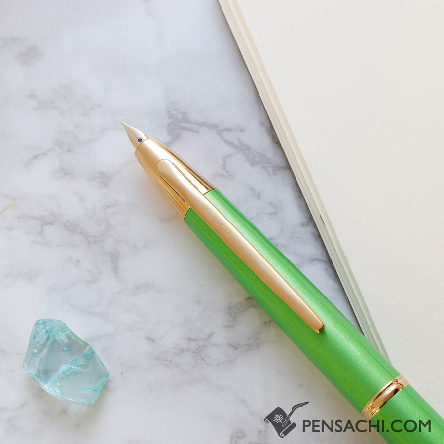PILOT Limited Edition Vanishing Point Capless Decimo Fountain Pen - Peridot Green - PenSachi Japanese Limited Fountain Pen