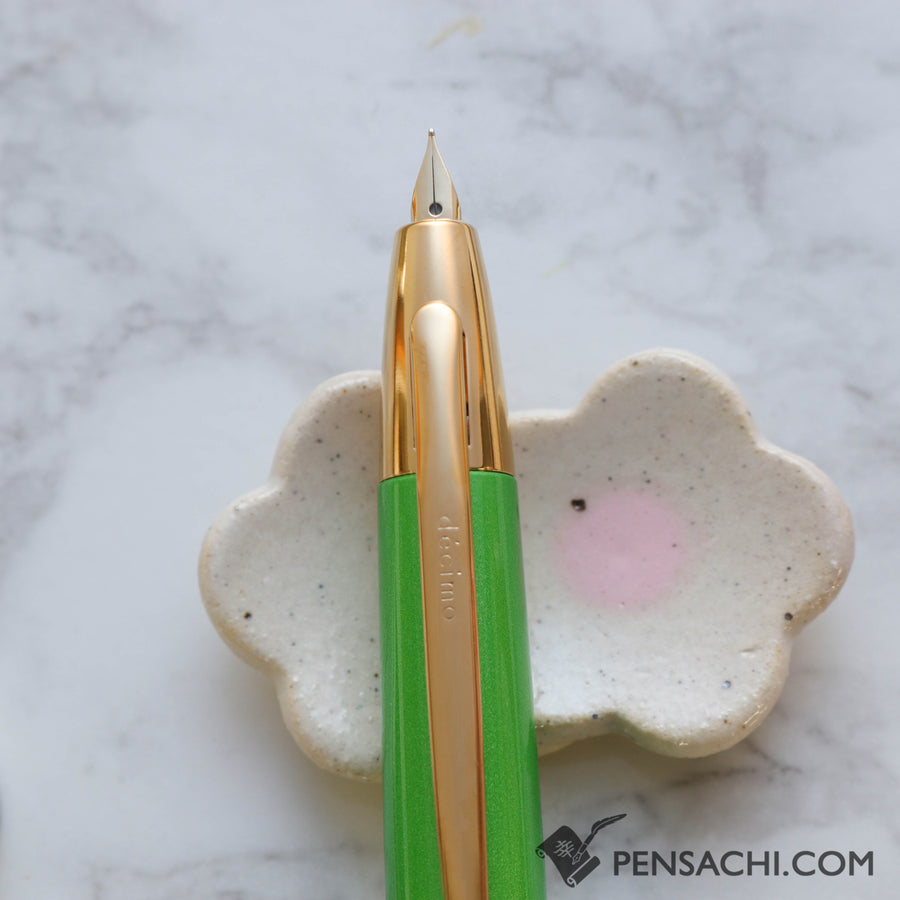 PILOT Limited Edition Vanishing Point Capless Decimo Fountain Pen - Peridot Green - PenSachi Japanese Limited Fountain Pen
