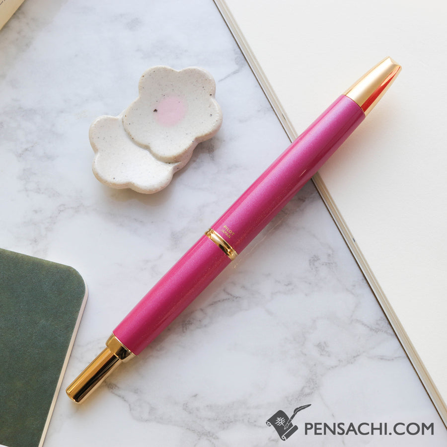 PILOT Limited Edition Vanishing Point Capless Decimo Fountain Pen - Tourmaline Pink - PenSachi Japanese Limited Fountain Pen