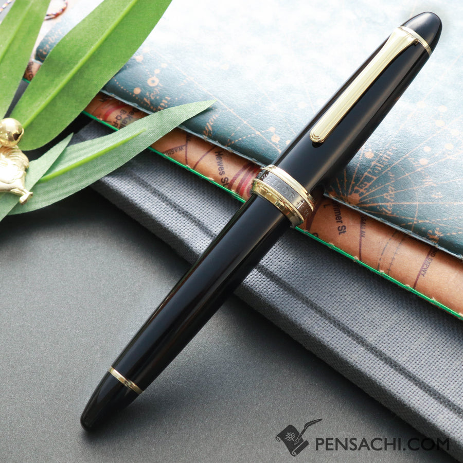 SAILOR 1911 Large (Full size) Special Nib Naginata Togi Fountain Pen - Black Gold - PenSachi Japanese Limited Fountain Pen