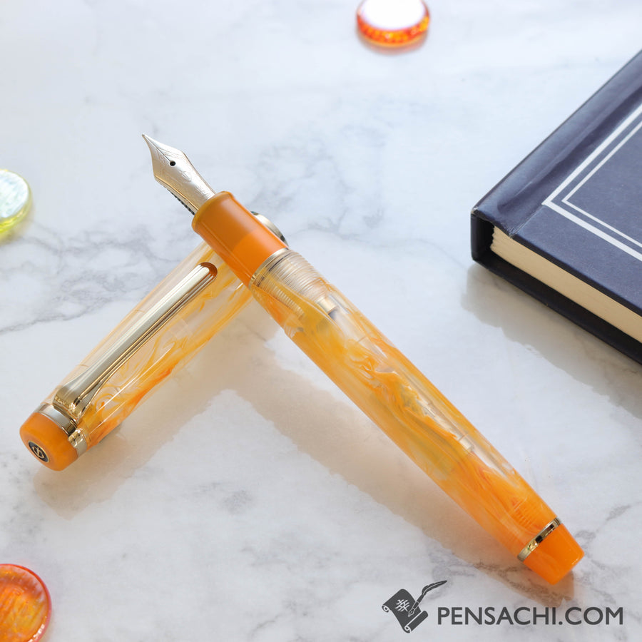 SAILOR Limited Edition Veilio Fountain Pen - Pearl Orange - PenSachi Japanese Limited Fountain Pen