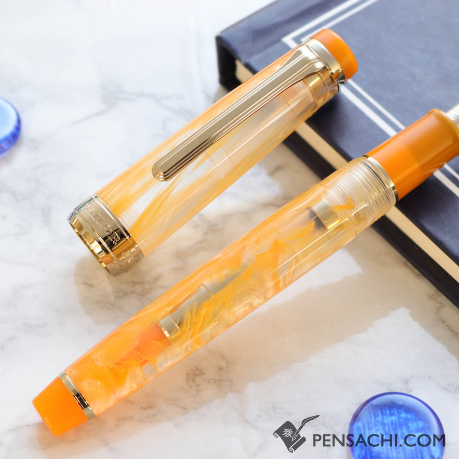 SAILOR Limited Edition Veilio Fountain Pen - Pearl Orange - PenSachi Japanese Limited Fountain Pen