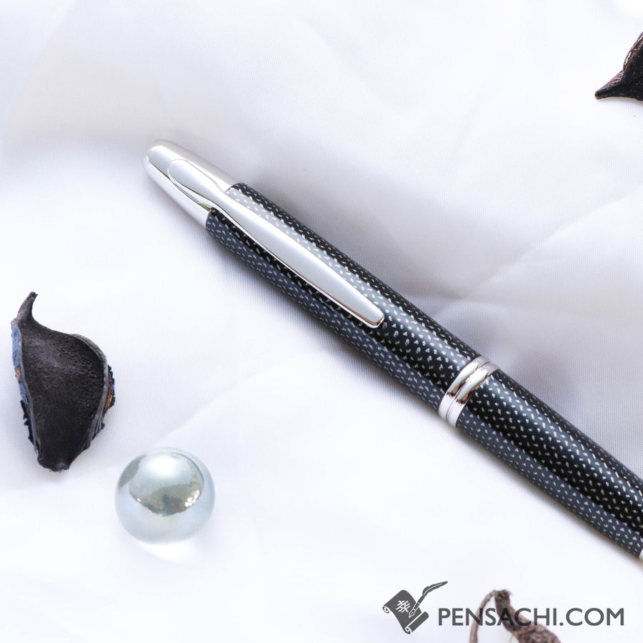 PILOT Vanishing Point Capless Fountain Pen - Black Carbonesque - PenSachi Japanese Limited Fountain Pen