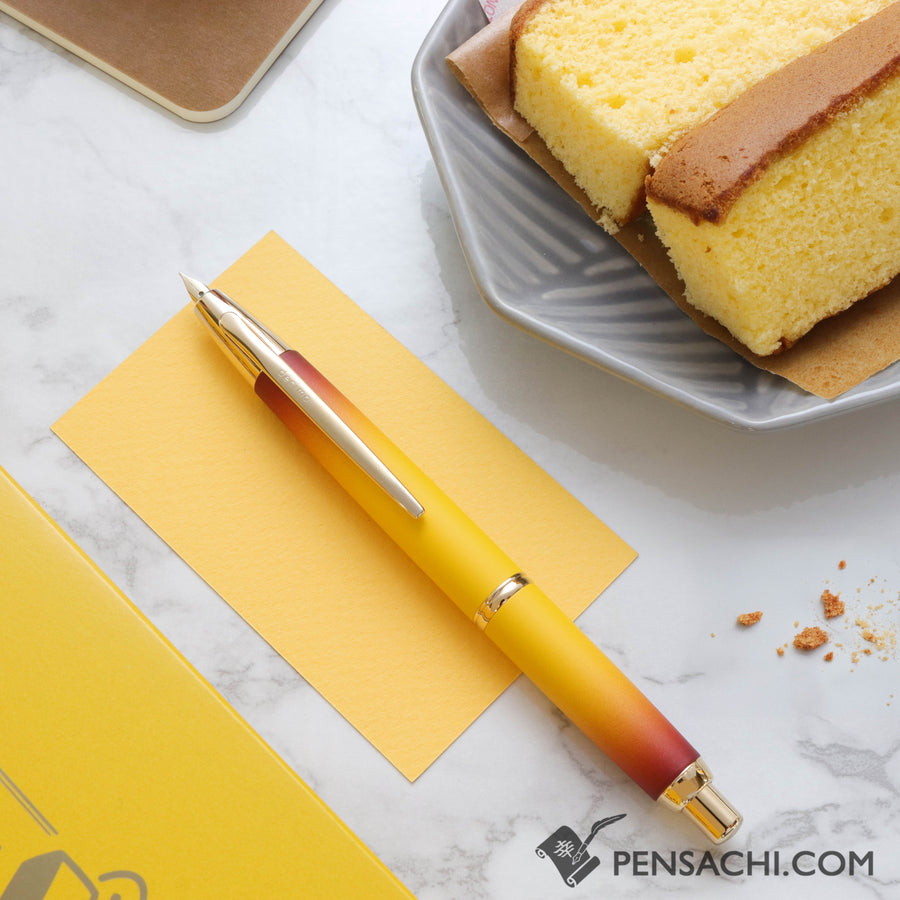 PILOT Limited Edition Vanishing Point Capless Fountain Pen - Castella Cake - PenSachi Japanese Limited Fountain Pen