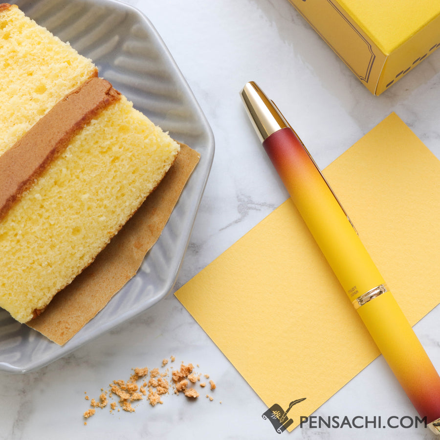 PILOT Limited Edition Vanishing Point Capless Fountain Pen - Castella Cake - PenSachi Japanese Limited Fountain Pen