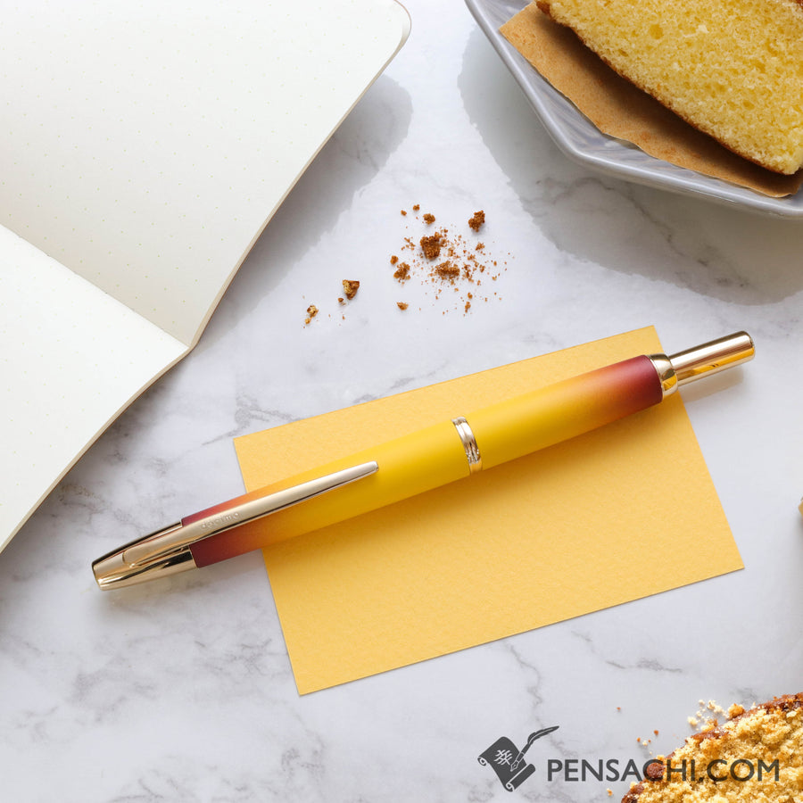 PILOT Limited Edition Vanishing Point Capless Fountain Pen - Castella Cake - PenSachi Japanese Limited Fountain Pen