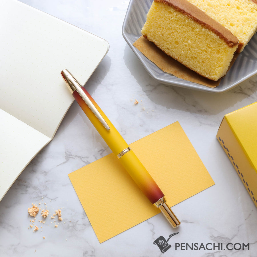 PILOT Limited Edition Vanishing Point Capless Fountain Pen - Castella Cake - PenSachi Japanese Limited Fountain Pen
