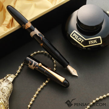 PILOT Togidashi Hira Makie Fountain Pen - Crane - PenSachi Japanese Limited Fountain Pen