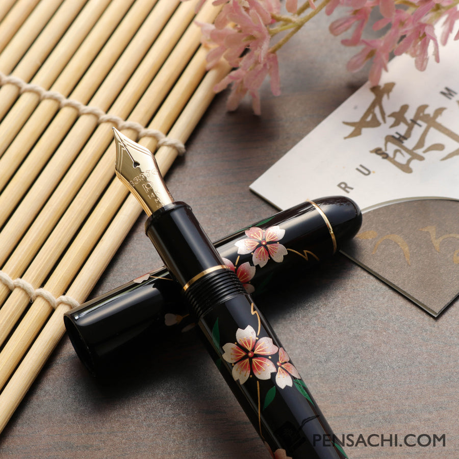 Platinum #3776 Kaga Hira Maki-e Fountain Pen - Sakura