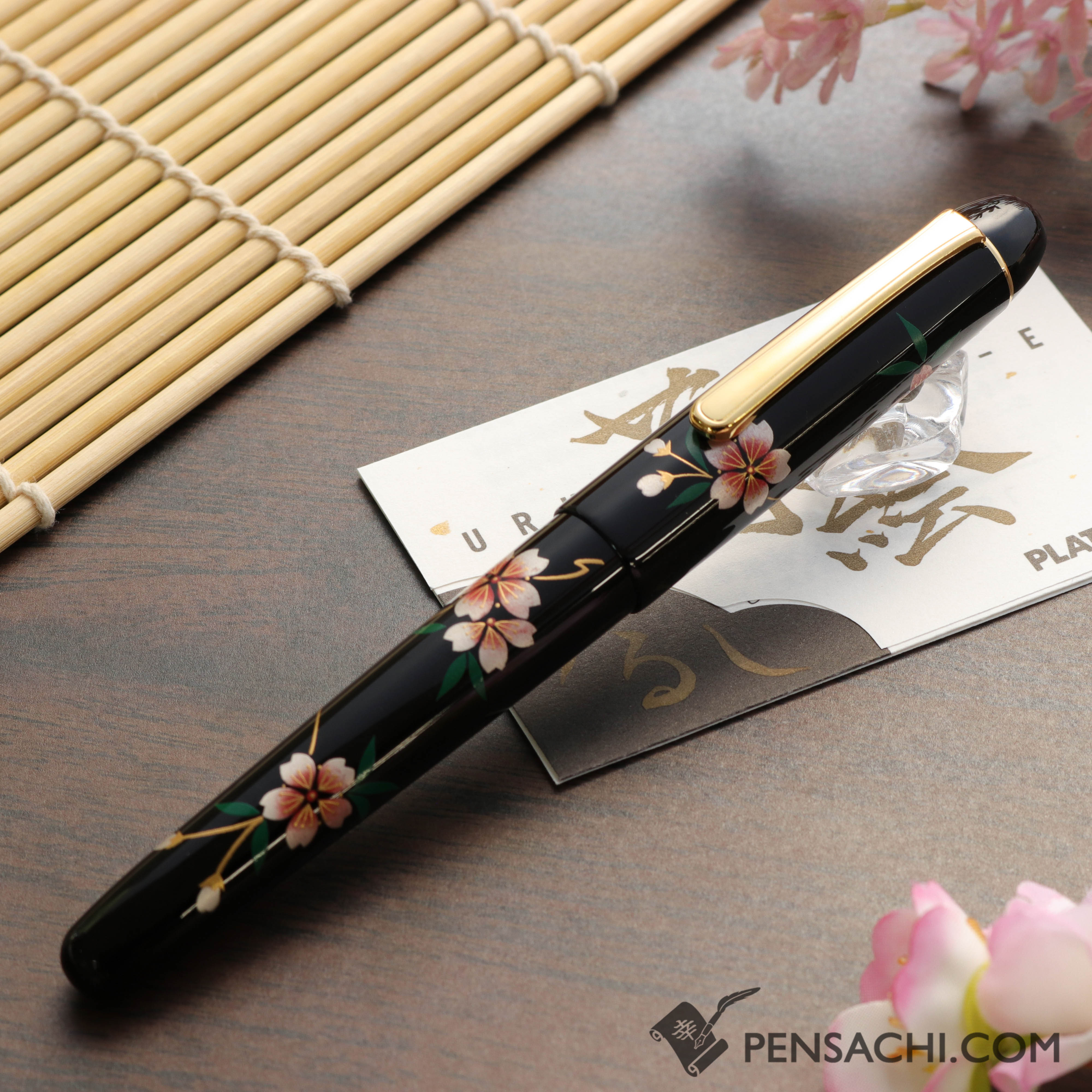 PLATINUM #3776 Kaga Hira Maki-e Fountain Pen - Sakura– PenSachi