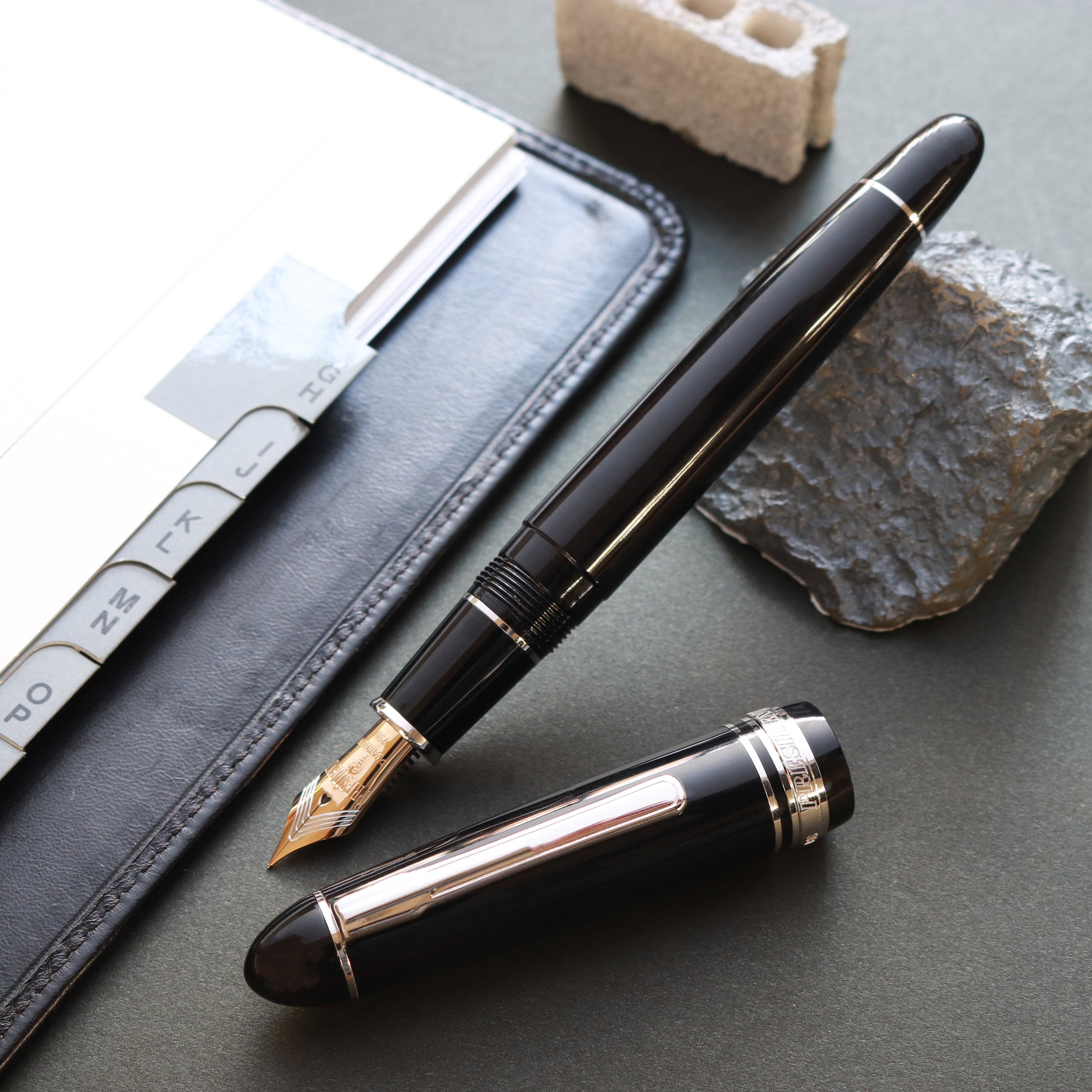 PLATINUM President Fountain Pen - Black Rhodium– PenSachi