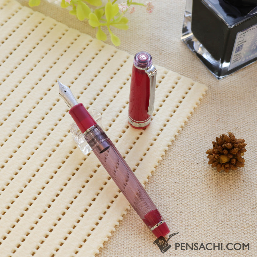 SAILOR Limited Edition Pro Gear Slim Manyo Fountain Pen Set -  Wisteria - PenSachi Japanese Limited Fountain Pen