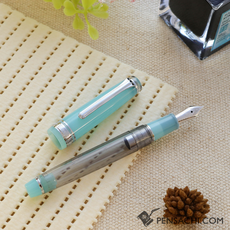 SAILOR Limited Edition Pro Gear Slim Manyo Fountain Pen Set -  Moss - PenSachi Japanese Limited Fountain Pen