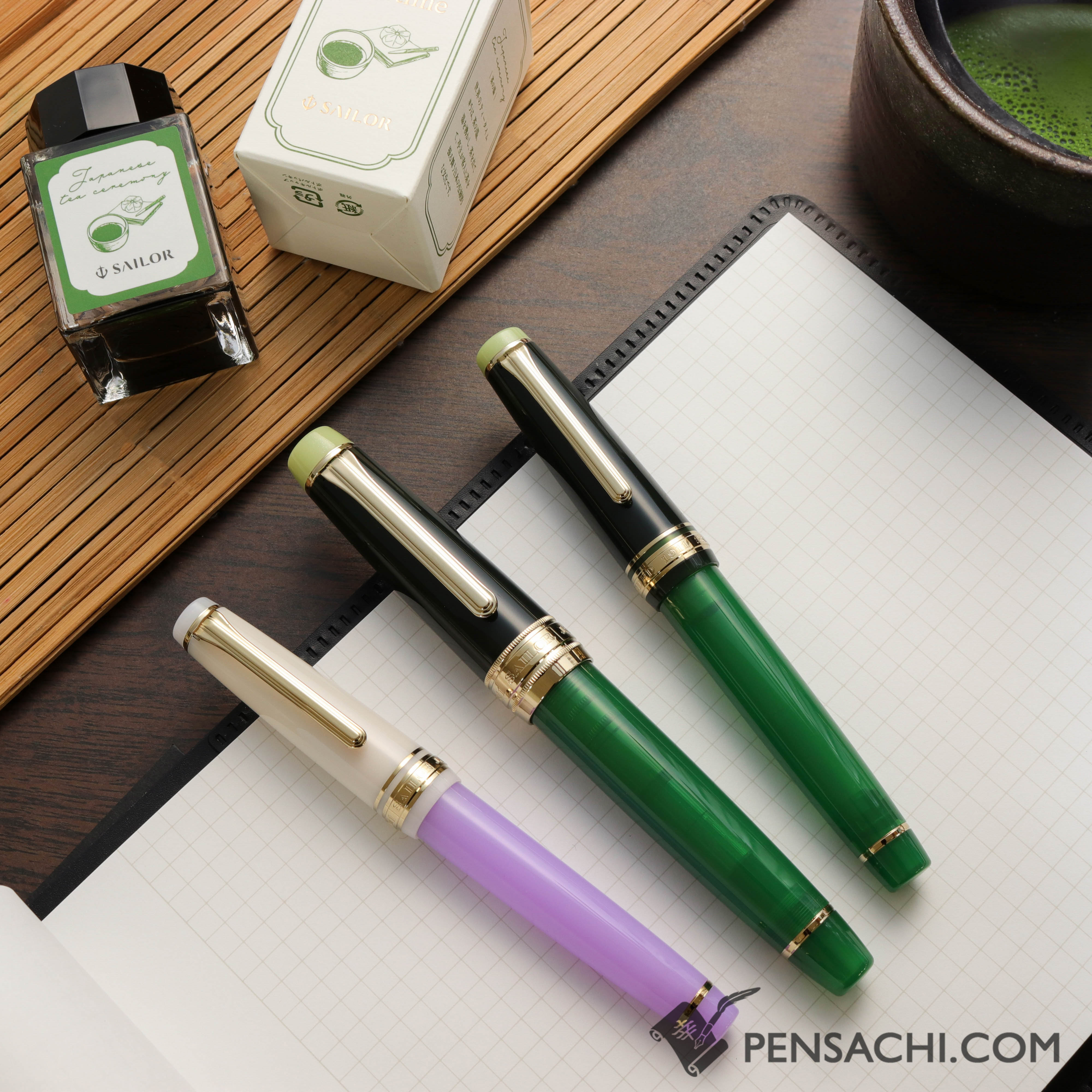 SAILOR Limited Edition King of Pens Pro Gear Fountain Pen - Matcha