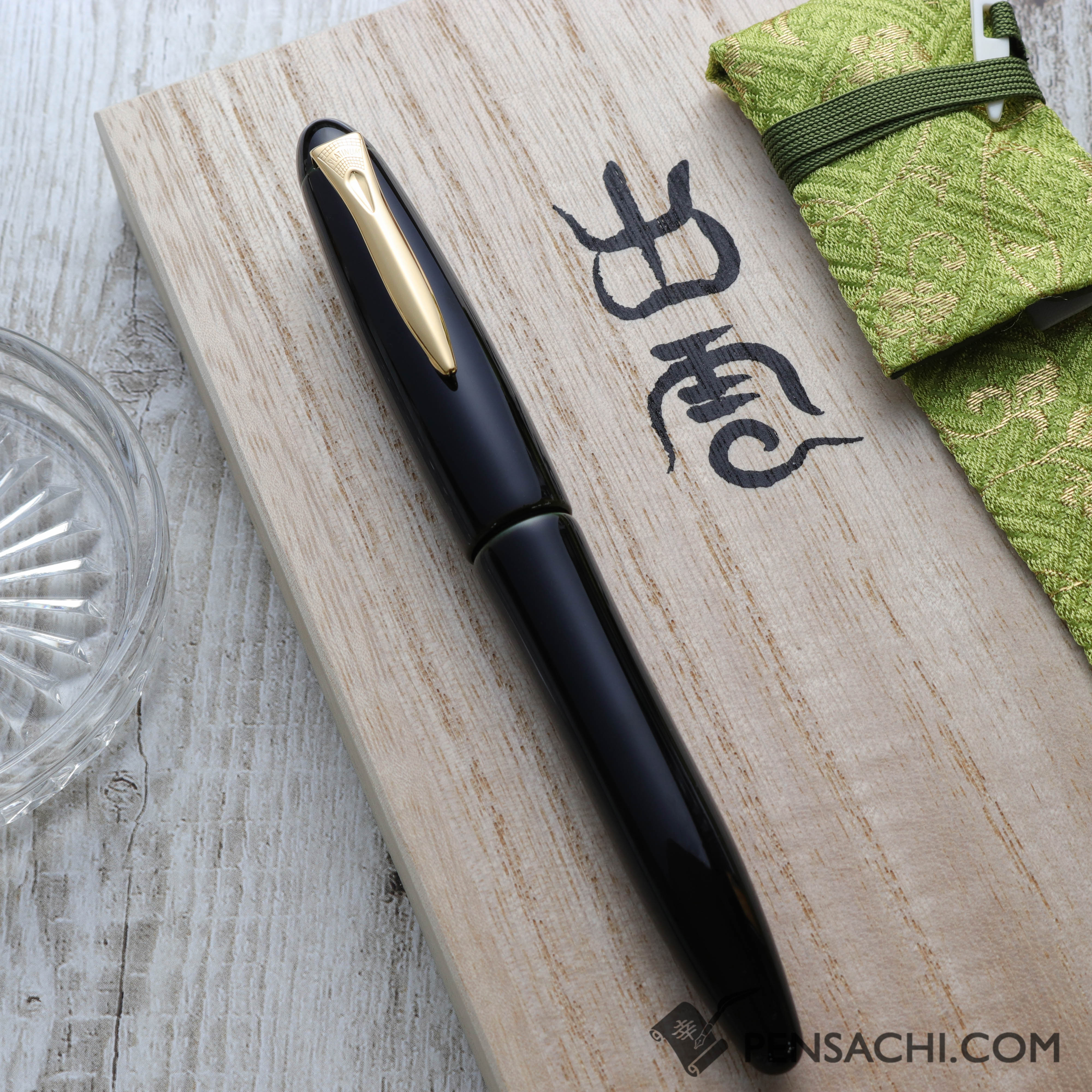 PLATINUM Izumo Tamenuri Fountain Pen - Soratame | PenSachi - Japan