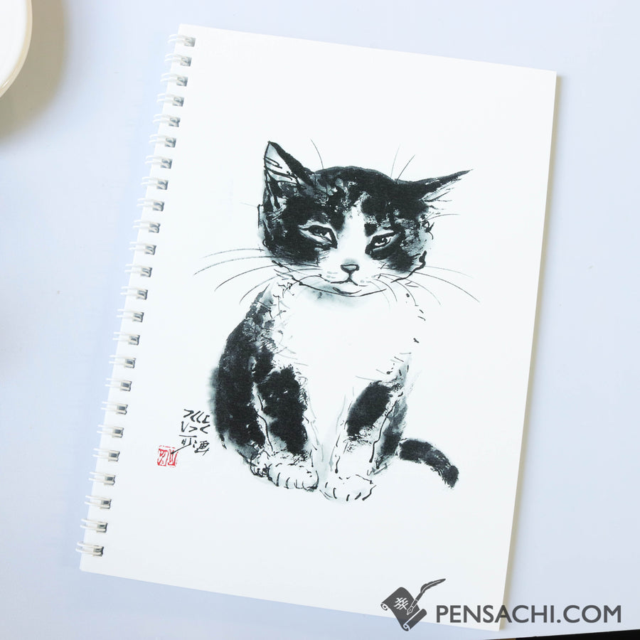 Nakahama Minoru Plain A5 Size - Suwatte iru neko - PenSachi Japanese Limited Fountain Pen