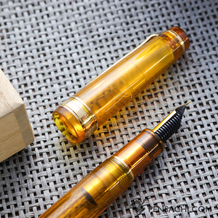 SAILOR Limited Edition Pro Gear Classic Demonstrator Fountain Pen - Topaz Yellow - PenSachi Japanese Limited Fountain Pen
