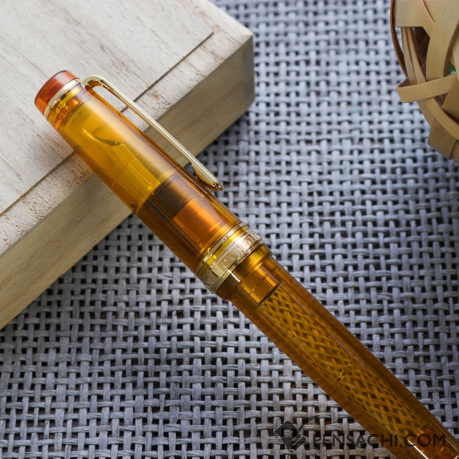 SAILOR Limited Edition Pro Gear Classic Demonstrator Fountain Pen - Topaz Yellow - PenSachi Japanese Limited Fountain Pen