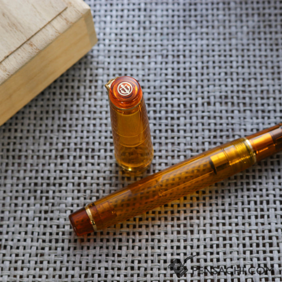 SAILOR Limited Edition Pro Gear Classic Demonstrator Fountain Pen - Topaz Yellow - PenSachi Japanese Limited Fountain Pen