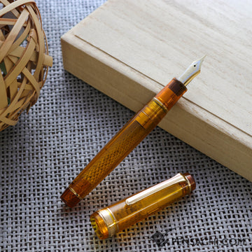 SAILOR Limited Edition Pro Gear Classic Demonstrator Fountain Pen - Topaz Yellow - PenSachi Japanese Limited Fountain Pen