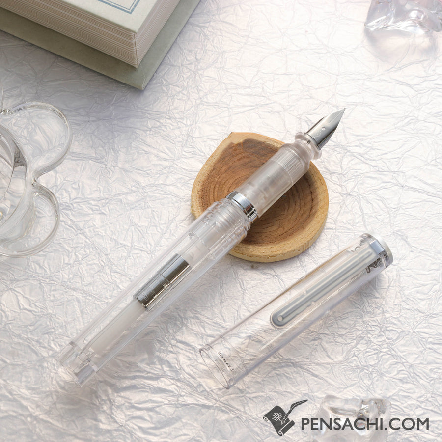 SAILOR Tuzu Adjust Glassy Fountain Pen - Crystal White