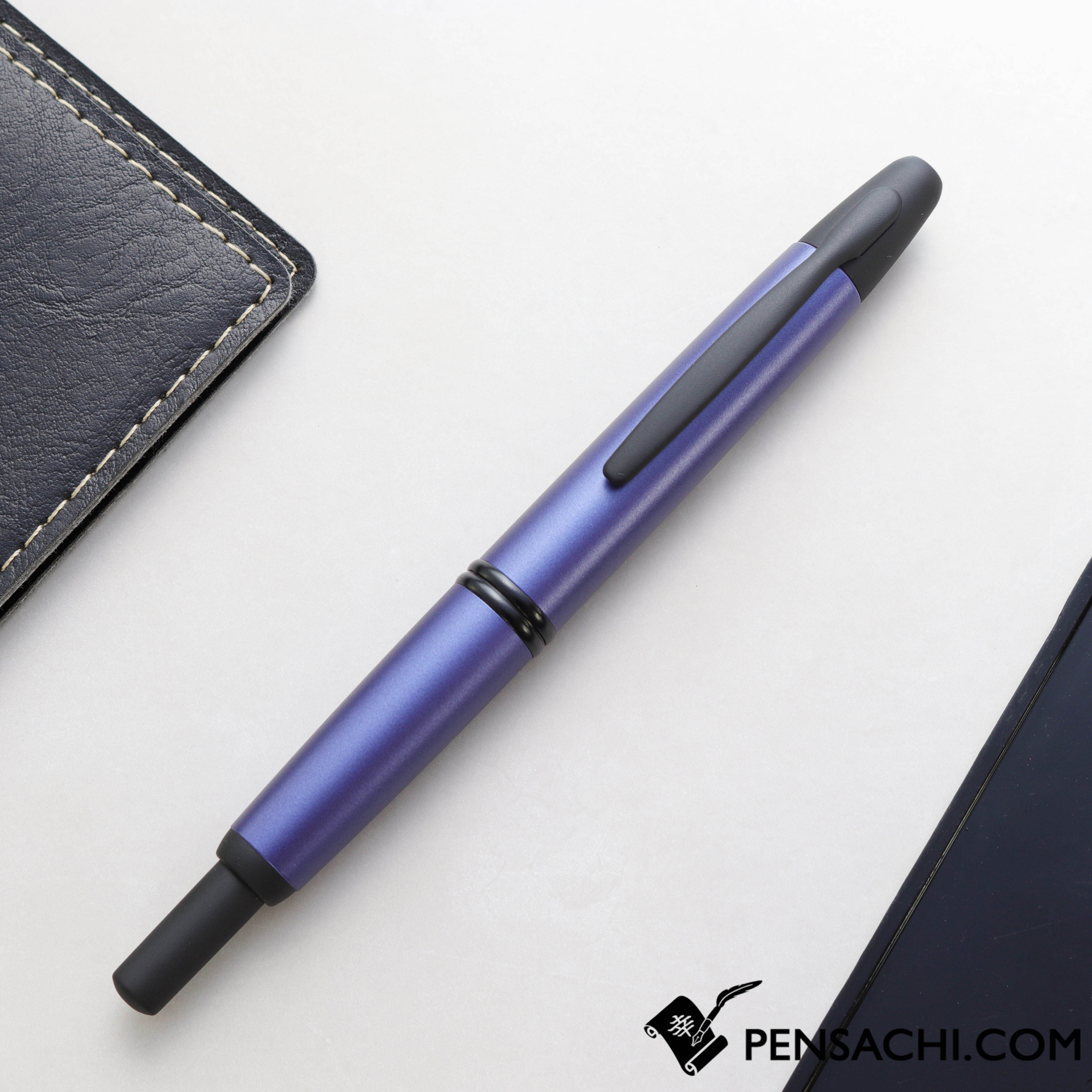 PILOT Capless ダークブルーボールペン PILOT Vanishing Point Capless Digital Tech Fountain Pen - Matte