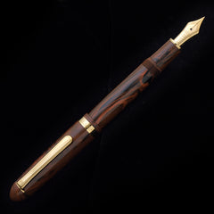 PLATINUM #3776 Century Fountain Pen -  Marble Ebonite - PenSachi Japanese Limited Fountain Pen