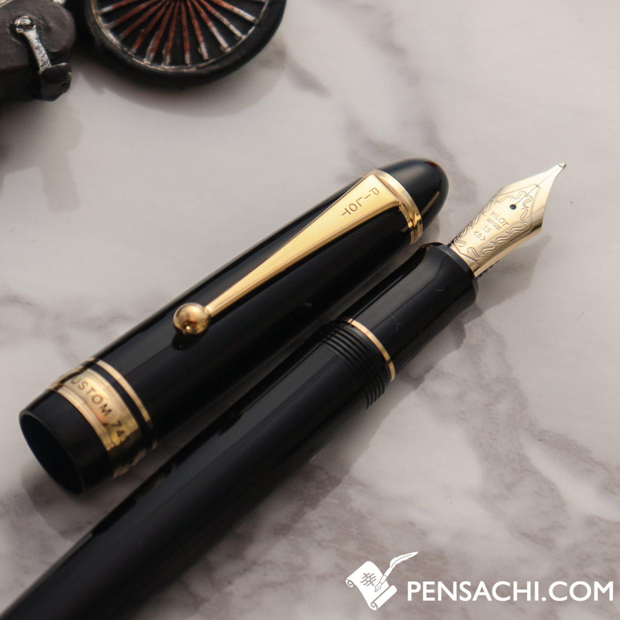 PILOT Custom 743 Fountain Pen - Black - PenSachi Japanese Limited Fountain Pen