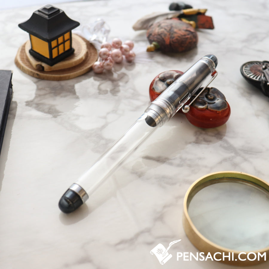 PILOT Custom 74 Fountain Pen - Demonstrator Clear - PenSachi Japanese Limited Fountain Pen