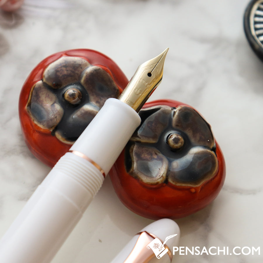 SAILOR Fasciner Fountain Pen - Pearl White - PenSachi Japanese Limited Fountain Pen
