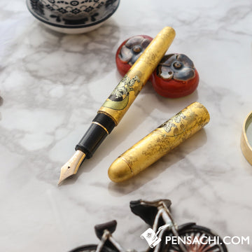 PLATINUM #3776 Century Kanazawa Haku Fountain Pen - Fujin Raijin - PenSachi Japanese Limited Fountain Pen