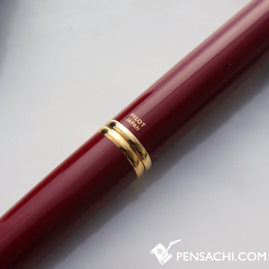 PILOT Vanishing Point Capless Gold Fountain Pen - Deep Red - PenSachi Japanese Limited Fountain Pen