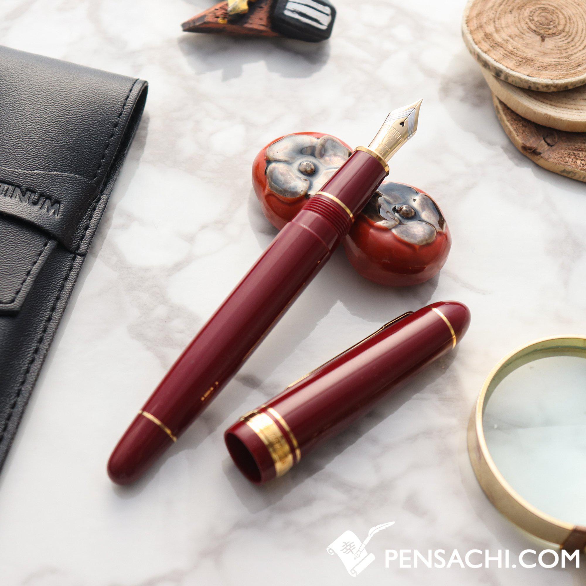 PLATINUM President Fountain Pen - Wine Red | PenSachi - Japan