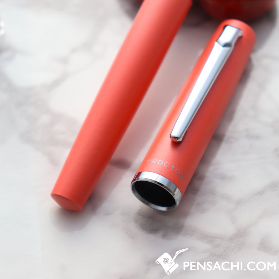 PLATINUM Procyon Fountain Pen - Persimmon Orange - PenSachi Japanese Limited Fountain Pen