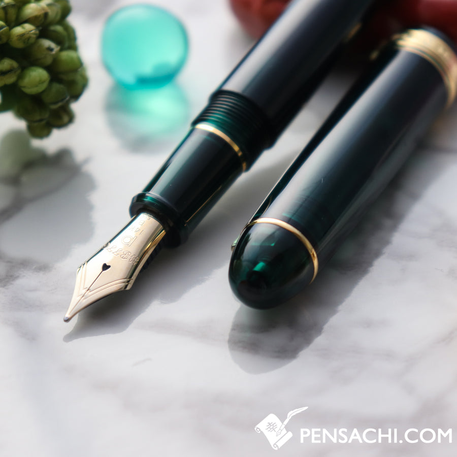 PLATINUM #3776 Century Fountain Pen - Laurel Green - PenSachi Japanese Limited Fountain Pen