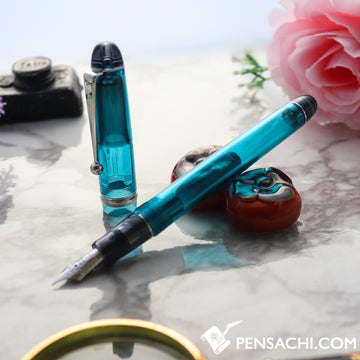 PILOT Custom 74 Fountain Pen - Demonstrator Turquoise Green - PenSachi Japanese Limited Fountain Pen