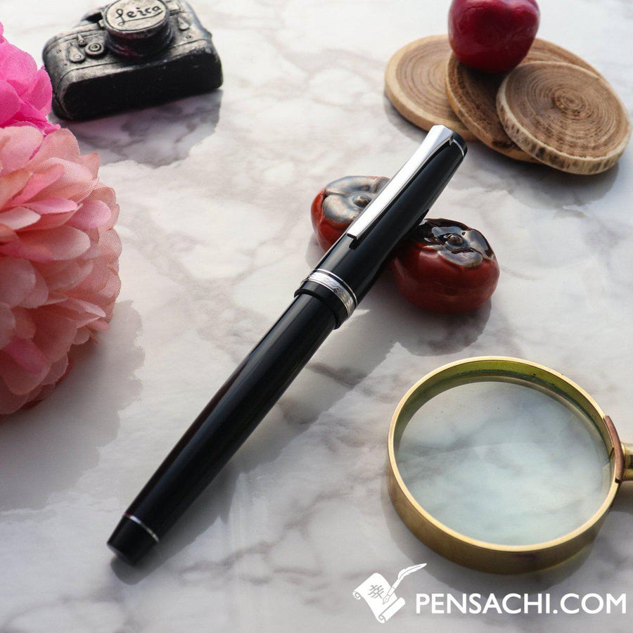 PILOT Falcon Elabo Resin Fountain Pen - Black - PenSachi Japanese Limited Fountain Pen