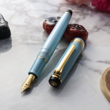 SAILOR Pro Gear Slim (Sapporo) Shikiori Fountain Pen - Spring Blue - PenSachi Japanese Limited Fountain Pen