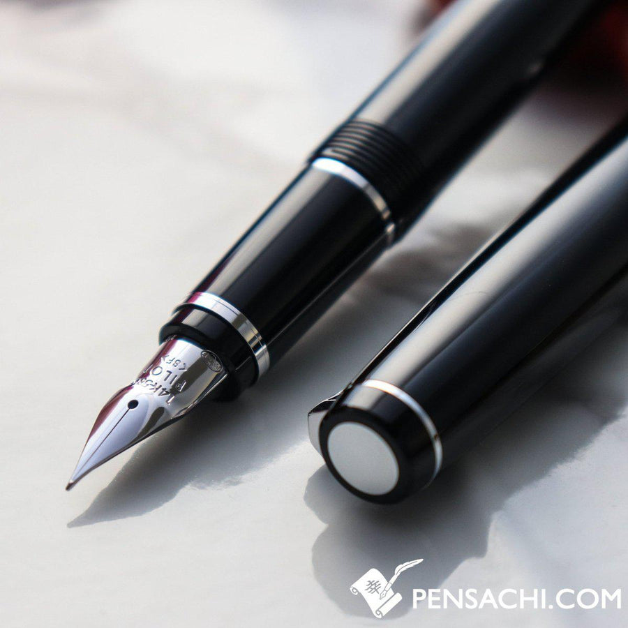 PILOT Falcon Elabo Resin Fountain Pen - Black - PenSachi Japanese Limited Fountain Pen