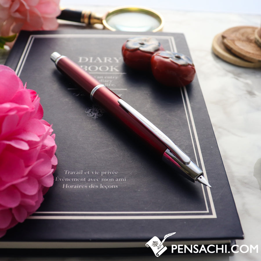 PILOT Vanishing Point Capless Decimo Fountain Pen - Red - PenSachi Japanese Limited Fountain Pen