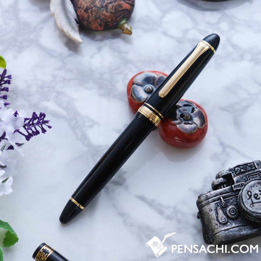 SAILOR 1911 Standard (Mid size) 21 Karat Gold Fountain Pen - Black - PenSachi Japanese Limited Fountain Pen