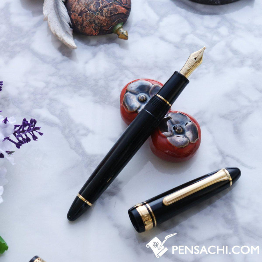 SAILOR 1911 Standard (Mid size) 21 Karat Gold Fountain Pen - Black - PenSachi Japanese Limited Fountain Pen