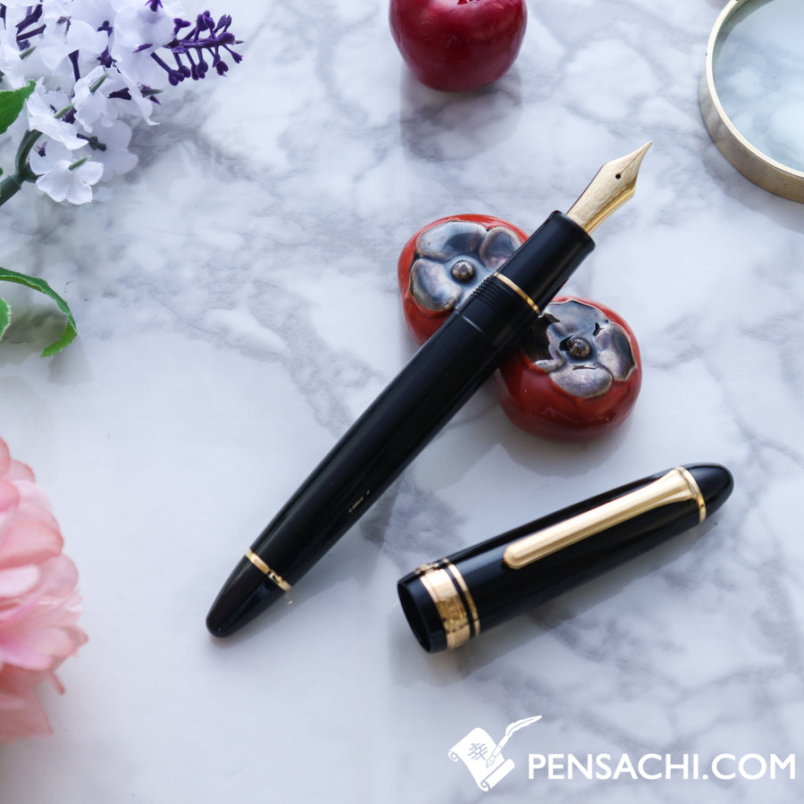 SAILOR 1911 Large (Full size) Fountain Pen - Black Gold - PenSachi Japanese Limited Fountain Pen