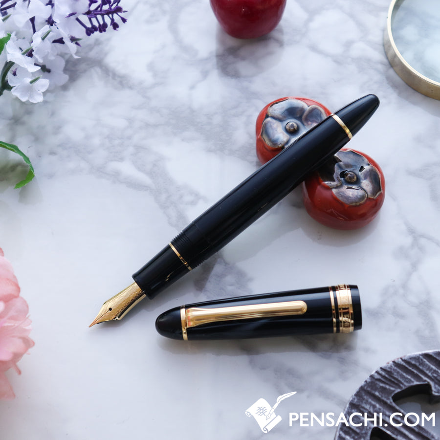 SAILOR 1911 Large (Full size) Fountain Pen - Black Gold - PenSachi Japanese Limited Fountain Pen