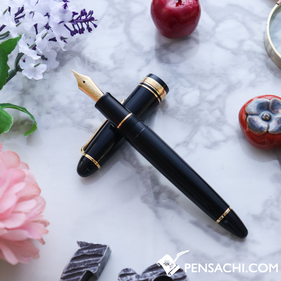 SAILOR 1911 Large (Full size) Fountain Pen - Black Gold - PenSachi Japanese Limited Fountain Pen